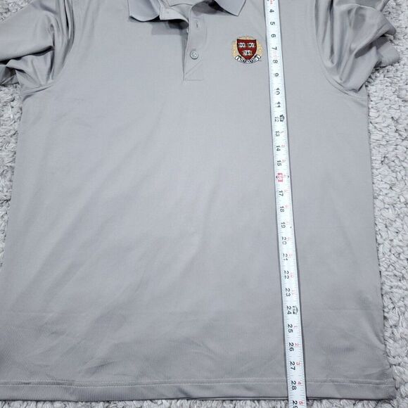 Harvard University Cutter And Buck Gray Short Sleeve Polo Shirt Men’s Size Large - Picture 7 of 7